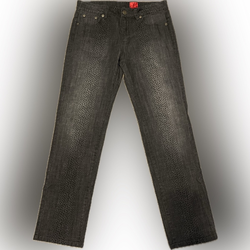 V Cristina Snakeskin Print Jeans size 10